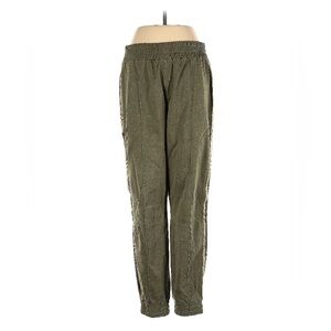 SPRWMN Olive Green Joggers with‎ Elastic Cuffs and Relaxed Fit